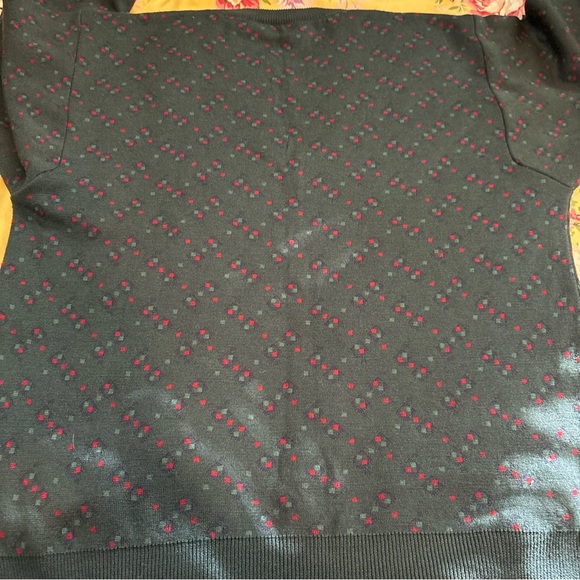 Vintage Bobby Jones Men's Sweater Size Medium Italy 100% Wool V Neck - Beautiful - Picture 7 of 9